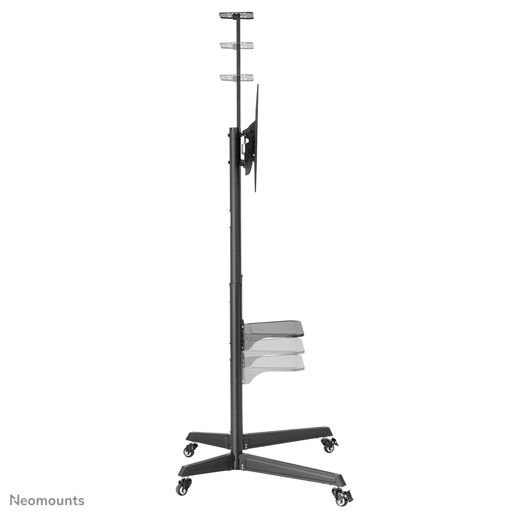 Neomounts FL50-550BL1 Support au sol mobile pour écran 37-70" - étagère multimédia et support caméra inclus